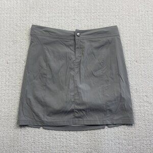 Columbia Womens 2 / 34 Gray Omni Shield Fabric Elastic Waist Skort Outdoor Hike